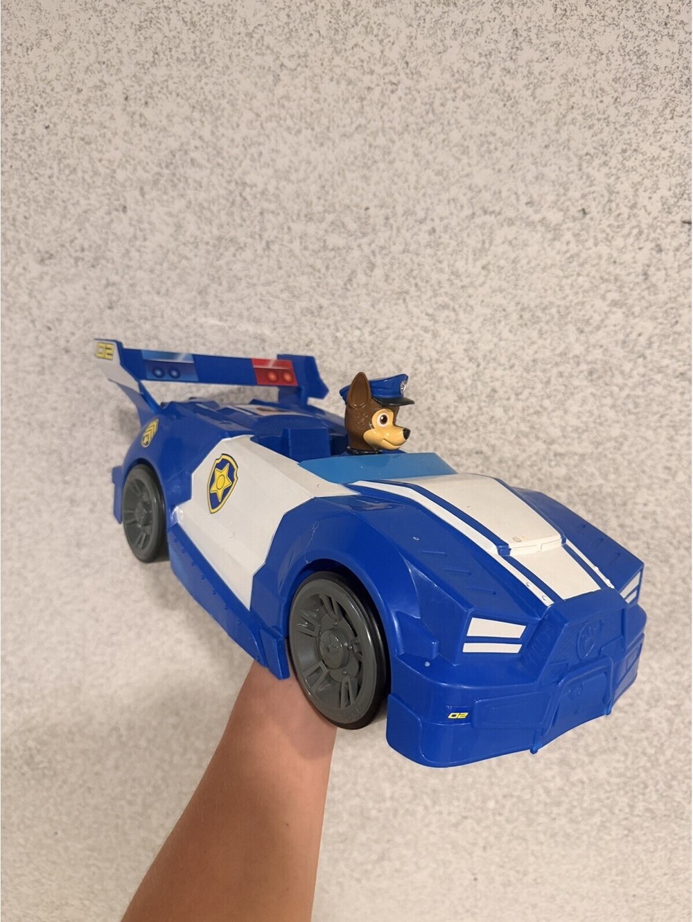 Paw Patrol Chase Transforming Police Cruiser Car Spin Master w Figure